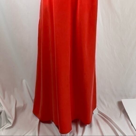 Grace Atwood The Drop 100% Tencel Tangerine Maxi Dress w pockets - Picture 3 of 7